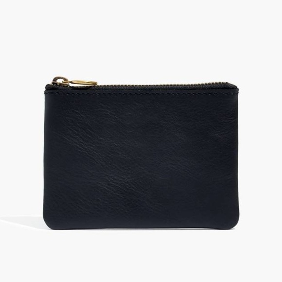 Madewell Handbags - [NWT] Madewell The Leather Pouch Wallet in Black